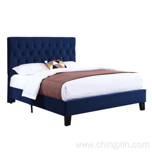 Beds Wholesale Modern Style KD Upholstered Soft Bed Bedroom Furniture